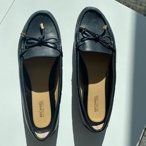 Michael Kors Black Leather Loafer